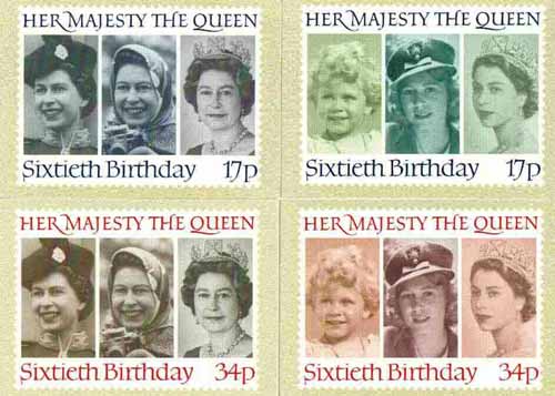 Great Britain 1986 Queen's 60th Birthday set of 4 PHQ cards unused and pristine, stamps on , stamps on  stamps on royalty, stamps on 60th