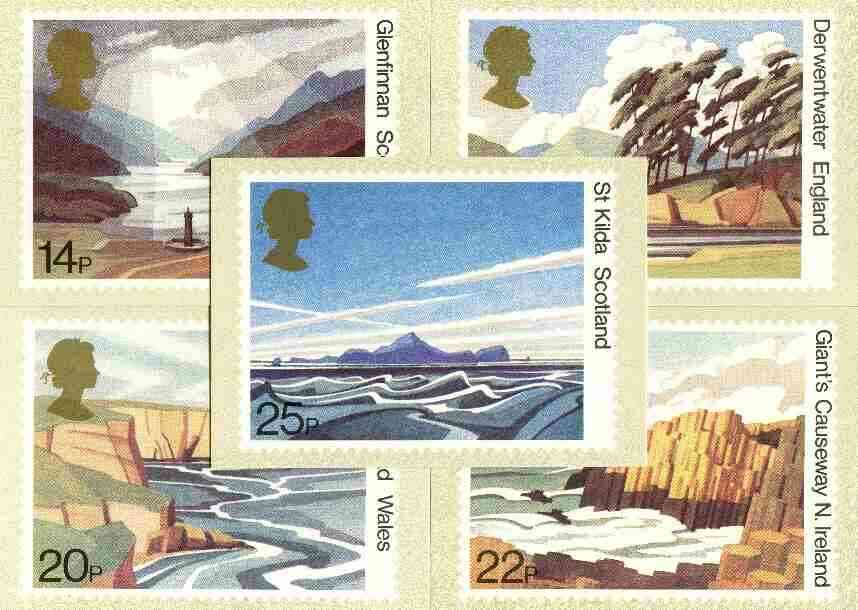 Great Britain 1981 National Trust for Scotland set of 5 PHQ cards unused and pristine, stamps on , stamps on  stamps on tourism, stamps on lakes, stamps on  stamps on scots, stamps on  stamps on scotland