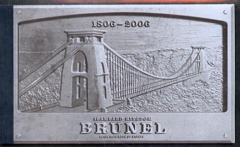 Booklet - Great Britain 2006 Birth Bicentenary of Isambard Kingdom Brunel £7.40 Prestige booklet complete and very fine, SG DX36, stamps on , stamps on  stamps on personalities, stamps on  stamps on bridges, stamps on  stamps on engineering