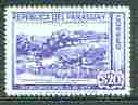Paraguay 1940 Bullock Cart $20 blue from Peace Conference set, unmounted mint SG 541, stamps on cattle, stamps on bovine