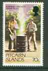 Pitcairn Islands 1981 Burning Obsolete Stamps 70c (from 1971 def set) unmounted mint, SG 182b*