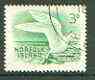 Norfolk Island 1961 White Tern 3d (from 1960 def set) superb used with light corner cds cancel SG 26, stamps on birds, stamps on tern