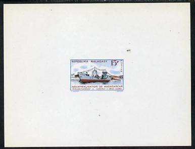 Malagasy Republic 1962 Tanker 15f imperf deluxe miniature sheet unmounted mint, stamps on , stamps on  stamps on ships