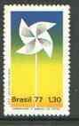 Brazil 1977 National Day (Toy Windmill) unmounted mint SG 1679, stamps on , stamps on  stamps on toys, stamps on  stamps on windmills