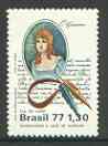 Brazil 1977 Book Day unmounted mint, SG 1685, stamps on literature, stamps on books