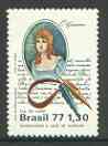 Brazil 1977 Book Day unmounted mint, SG 1685, stamps on , stamps on  stamps on literature, stamps on books