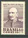 Brazil 1954 Marshal da Fonsecca Birth Centenary unmounted mint, SG 928, stamps on , stamps on  stamps on militaria