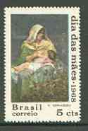 Brazil 1968 Mothers' Day without gum (as issued) SG 1214*, stamps on , stamps on  stamps on women, stamps on arts