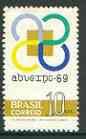 Brazil 1969 Abuexpo 69 Stamp Exhibition unmounted mint SG 1275, stamps on stamp exhibitions