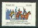 Brazil 1982 Independence Week unmounted mint, SG 1975, stamps on militaria, stamps on horses
