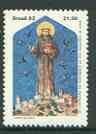 Brazil 1982 St Francis of Assisi unmounted mint, SG 1966, stamps on , stamps on  stamps on religion, stamps on birds, stamps on  stamps on saints