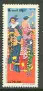 Brazil 1988 Foundation of Scenic Arts unmounted mint, SG 2342, stamps on theatre, stamps on entertainments, stamps on circus, stamps on dancing