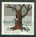 Brazil 1976 Conservation of the Environment (Tree) unmounted mint, SG 1627, stamps on environment, stamps on trees