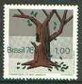 Brazil 1976 Conservation of the Environment (Tree) unmounted mint, SG 1627, stamps on , stamps on  stamps on environment, stamps on trees