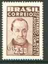 Brazil 1957 Death Centenary of Comte (philosopher) unmounted mint, SG 967