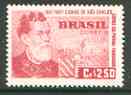 Brazil 1957 San Carlos City Centenary (Locomotive) unmounted mint, SG 966*, stamps on , stamps on  stamps on railways