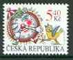 Czech Republic 2000 For Children 5k40 stamp showing Clock & Bird unmounted mint, stamps on , stamps on  stamps on children, stamps on clocks, stamps on 