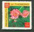 Thomond 1965 Roses 1/2p (Diamond shaped) with 'Sir Winston Churchill - In Memorium' overprint in gold unmounted mint*, stamps on , stamps on  stamps on flowers, stamps on roses, stamps on churchill
