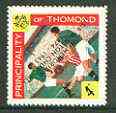 Thomond 1965 Football 4d (Diamond shaped) with 'Sir Winston Churchill - In Memorium' overprint in black with opt inverted* unmounted mint, stamps on football, stamps on sport, stamps on churchill, stamps on 