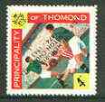 Thomond 1965 Football 4d (Diamond shaped) with 'Sir Winston Churchill - In Memorium' overprint in black with opt inverted* unmounted mint, stamps on , stamps on  stamps on football, stamps on sport, stamps on churchill, stamps on 