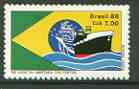 Brazil 1988 Opening of Ports to Foreign Trade unmounted mint, SG 2302*, stamps on , stamps on  stamps on ports, stamps on ships