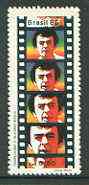 Brazil 1986 Death Anniversary of Glauber Rocha (film producer) unmounted mint SG 2259*, stamps on entertainments, stamps on films, stamps on cinema
