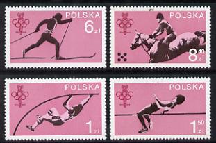 Poland 1979 Olympic Committee set of 4 unmounted mint (SG 2600-3)*, stamps on , stamps on  stamps on sport    olympics