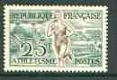 France 1953 Running 25f (from sports set) unmounted mint SG 1186*, stamps on , stamps on  stamps on sport, stamps on running