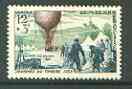 France 1955 Stamp Day (Mail Balloon) unmounted mint SG 1245*, stamps on , stamps on  stamps on postal, stamps on balloons, stamps on 