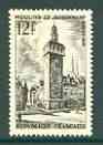 France 1955 The Jacqumart Bell Tower 12f unmounted mint, SG 1250*, stamps on bells, stamps on clocks, stamps on monuments