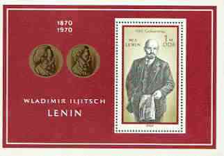 Germany - East 1970 Birth Centenary of Lenin m/sheet, unmounted mint SG MS E 1283