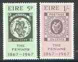Ireland 1967 Centenary of Fenian Rising set of 2 unmounted mint, SG 235-36, stamps on stamp on stamp, stamps on stamponstamp
