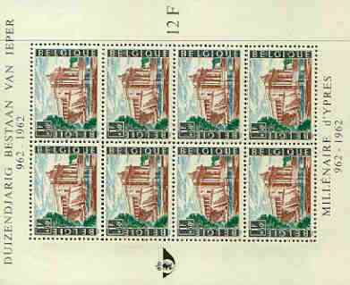 Belgium 1962 Millenary of Ypres perf m/sheet unmounted mint, SG MS 1840, stamps on , stamps on  stamps on tourism