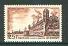 France 1955 Ramparts of Brouage 25f (from views set) unmounted mint SG 1268, stamps on tourism
