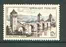 France 1955 Valentre Bridge at Cahors 12f (from views set) unmounted mint SG 1265, stamps on , stamps on  stamps on bridges, stamps on civil engineering, stamps on tourism