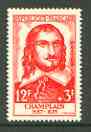 France 1956 National Relief Fund - Samuel de Champlain unmounted mint SG 1293, stamps on personalities, stamps on explorers