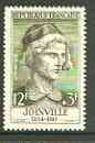 France 1957 National Relief Fund - Joinville unmounted mint SG 1337, stamps on personalities, stamps on literature