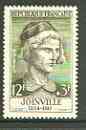 France 1957 National Relief Fund - Joinville unmounted mint SG 1337, stamps on , stamps on  stamps on personalities, stamps on literature