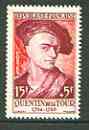 France 1957 National Relief Fund - Quentin de la Tour unmounted mint SG 1339, stamps on personalities, stamps on arts