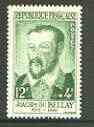 France 1958 Joachim du Bellay (poet) from Red Cross Fund set unmounted mint, SG 1390, stamps on , stamps on  stamps on personalities, stamps on literature, stamps on poetry, stamps on red cross