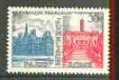 France 1958 Paris-Rome Friendship unmounted mint, SG 1399*, stamps on , stamps on  stamps on tourism