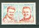 France 1959  Goujon & Rozanoff (test pilots) unmounted mint, SG  1427*, stamps on , stamps on  stamps on personalities, stamps on aviation