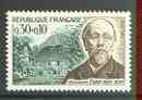 France 1966 Hippolyte Taine (philosopher) from Red Cross Fund set unmounted mint, SG 1706*, stamps on personalities, stamps on philosopher, stamps on red cross