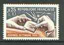 France 1966 Stamp Day (Engraving a Die) unmounted mint SG 1709*, stamps on postal, stamps on printing