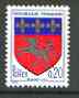 France 1966 Arms of Saint-Lo (Unicorn) unmounted mint SG 1735*, stamps on arms, stamps on unicorn, stamps on heraldry, stamps on saints, stamps on myths, stamps on mythology