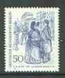 Germany - West Berlin 1969 At the Brandenburg Gate 50pf (from 19th Century Berliners set) unmounted mint SG B327*, stamps on , stamps on  stamps on monuments