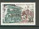France 1969 Stamp Day (Horse-drawn Postal Bus) unmounted mint SG 1824*, stamps on postal, stamps on horses, stamps on buses, stamps on transport