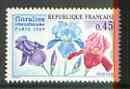 France 1969 International Flower Show (Irises) unmounted mint SG 1831*, stamps on flowers, stamps on iris