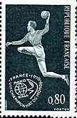 France 1970 World Handball Championships unmounted mint SG 1863*, stamps on sport, stamps on handball