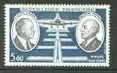 France 1970 Air Pioneers 5f (Daurat, Vanier & DC-4) unmounted mint SG 1890*, stamps on , stamps on  stamps on personalities, stamps on aviation, stamps on douglas, stamps on dc